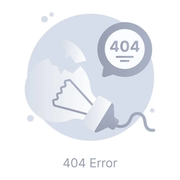Erreur 404 Icône Web — Image vectorielle