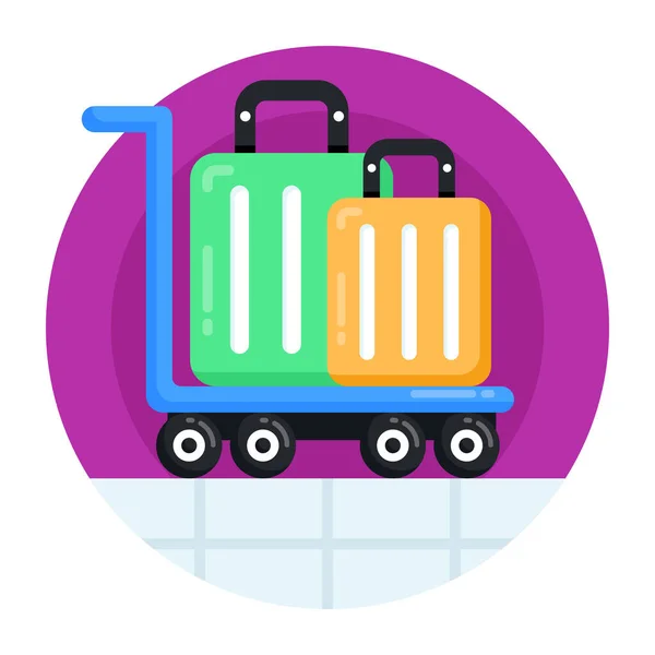 Luggage Web Icon Simple Illustration — Stock Vector