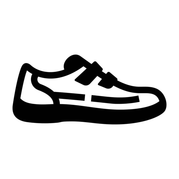 Ayakkabı Ikonu Web Simgesi Basit Illüstrasyon — Stok Vektör