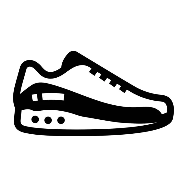 Zapatillas Icono Web Ilustración Simple — Vector de stock