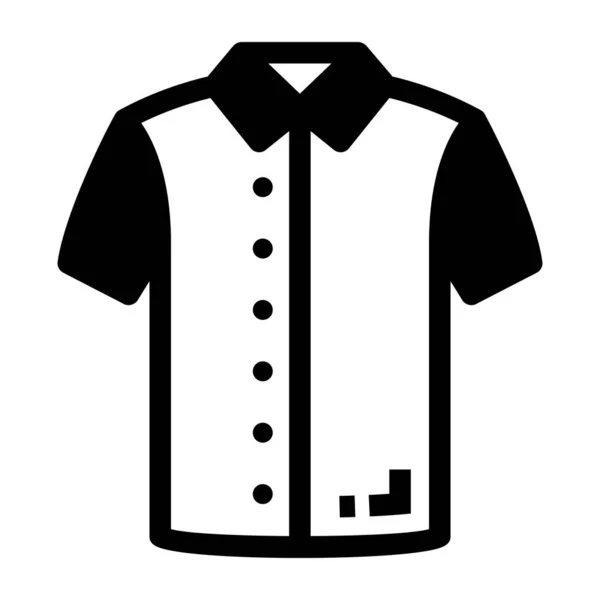 Koszula Ikona Web Prosta Ilustracja — Wektor stockowy