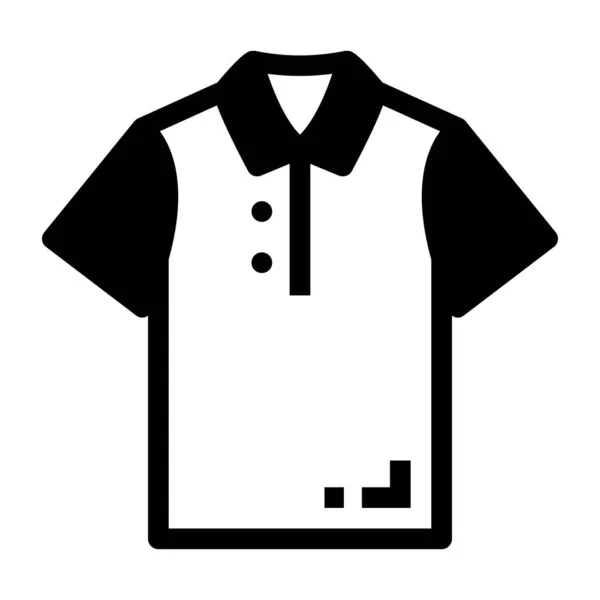 Koszula Ikona Web Prosta Ilustracja — Wektor stockowy