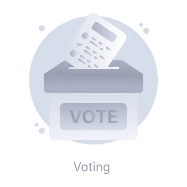 Voting Box Icon Vector Illustration — Stock Vector