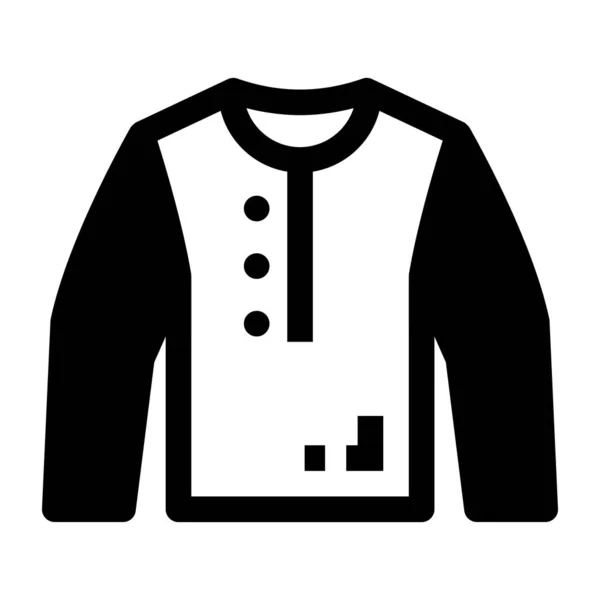 Hemd Web Symbol Einfache Illustration — Stockvektor