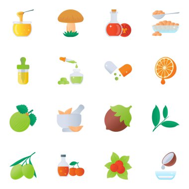 vector illustration of food and drink symbol. collection of healthy and vegetarian stock sign for web.