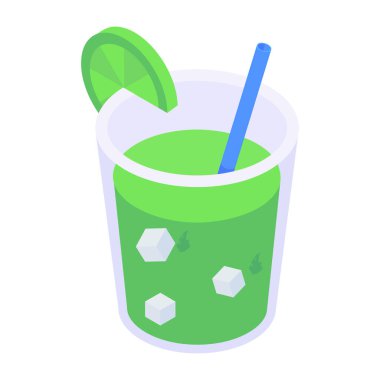 Kokteyl. Web simgesi basit illüstrasyon 