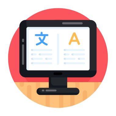 laptop vektör simgesi modern basit illüstrasyon