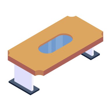 Bir okul binasının izometrik vektör çizimi