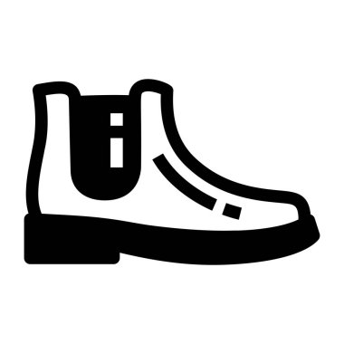 Ayakkabı. Web simgesi basit illüstrasyon