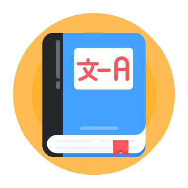 kitap simgesi vektör illüstrasyonu