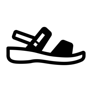 Ayakkabı. Web simgesi basit illüstrasyon