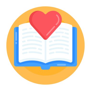 Kitap. Web simgesi basit illüstrasyon
