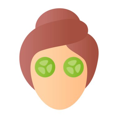 Yüz maskesi çizimi olan kadın yüzü