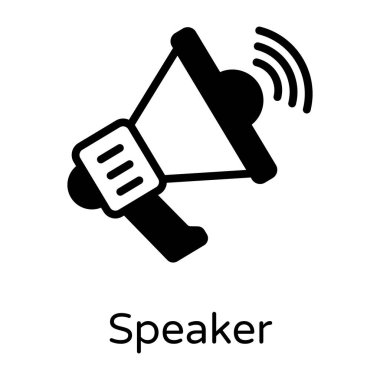 megafonun katı simgesi 