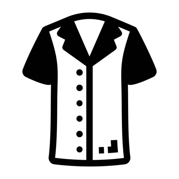 Overhemd Web Icoon Eenvoudige Illustratie — Stockvector