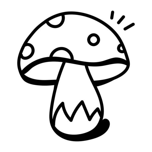 Pilz Web Symbol Einfache Illustration — Stockvektor