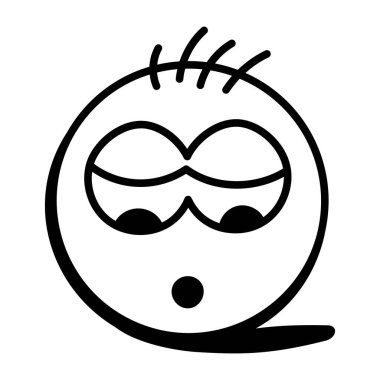 Çizgi film simgesinin vektör çizimi