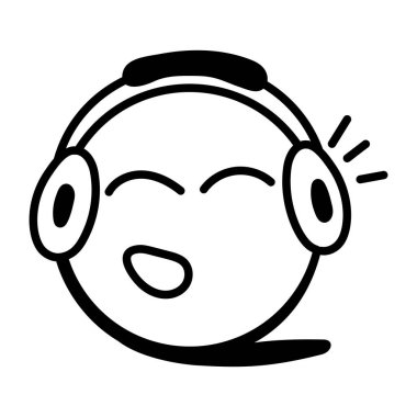 Tatlı bir çizgi film kadınının vektör çizimi