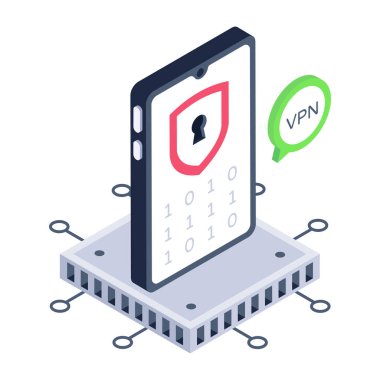 Akıllı telefonlu akıllı telefon, vektör illüstrasyonu