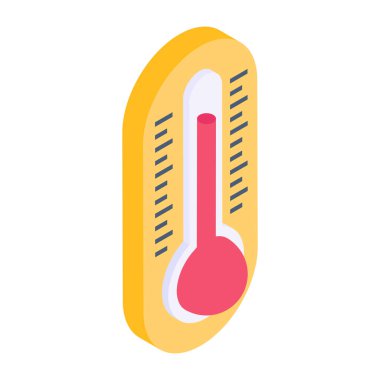 termometre simgesi vektör illüstrasyonu