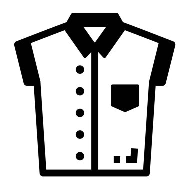 Kıyafetler. Web simgesi basit illüstrasyon