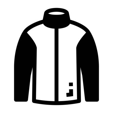 Ceket. Web simgesi basit illüstrasyon  