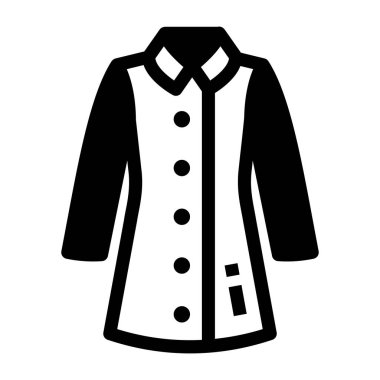 moda elbise ikonu vektör illüstrasyonu