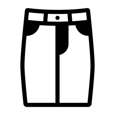 Şort. Web simgesi basit illüstrasyon