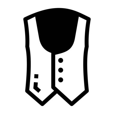 Yelek. Web simgesi basit illüstrasyon