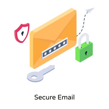 Güvenlik sistemi düz vektör simgesi