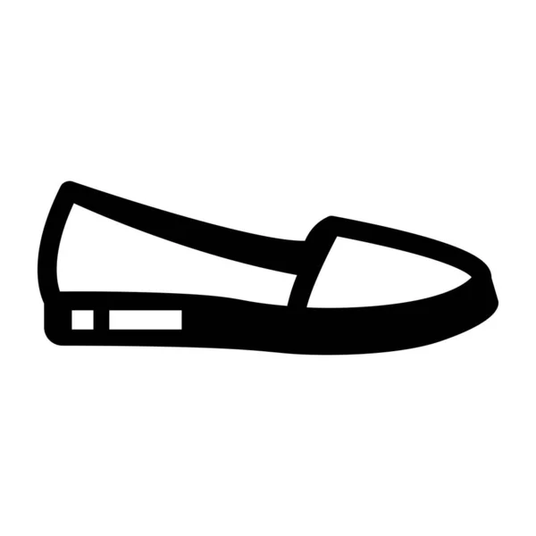 Pantofi Pictograma Web Ilustrație Simplă — Vector de stoc