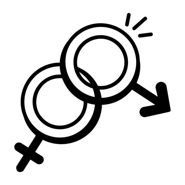 Gender Symbool Pictogram Vector Illustratie — Stockvector