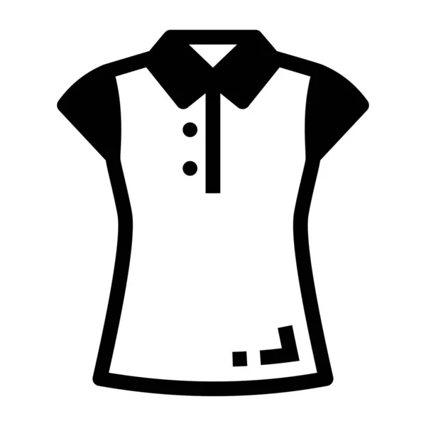 Ρούχα Web Εικονίδιο Απλή Απεικόνιση — Διανυσματικό Αρχείο