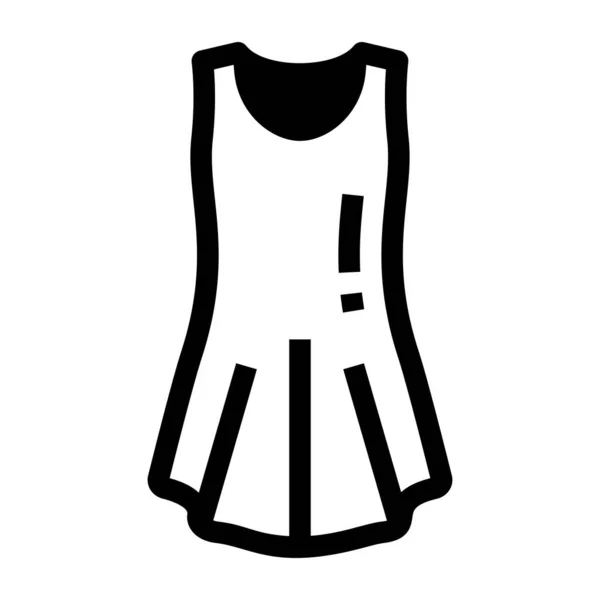 Vestido Ícone Web Ilustração Simples — Vetor de Stock