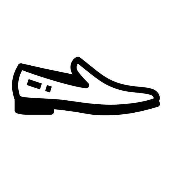 Zapato Icono Web Ilustración Simple — Vector de stock