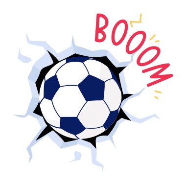 Futbol topu ve logo tasarımı. vektör illüstrasyonu