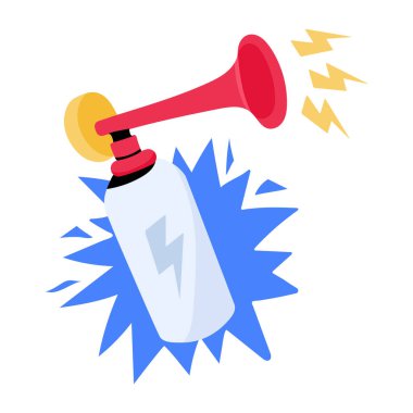 Hoparlörlü megafon, vektör illüstrasyonu