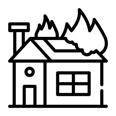 Ev. Web simgesi basit illüstrasyon