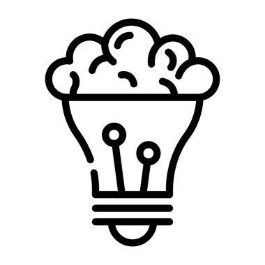 ampul simgesi vektör illüstrasyonu
