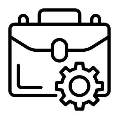 Çanta. Web simgesi basit tasarım