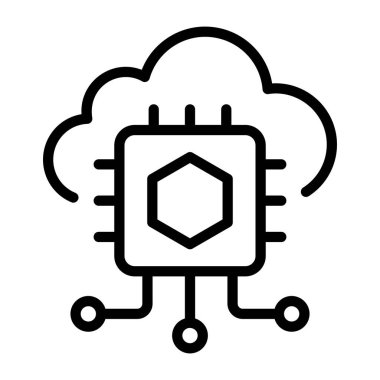 Bulut hesaplama. Web simgesi