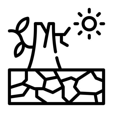 Bir güneş kümesi ve yol işaretinin vektör çizimi