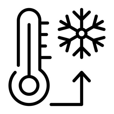 Termometre. Web simgesi basit tasarım