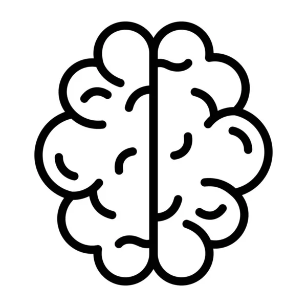 Icono Del Cerebro Vector Ilustración — Archivo Imágenes Vectoriales