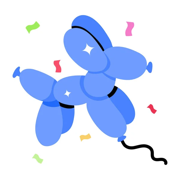 Blaue Schleife Cartoon Von Niedlichen Spielzeug Vektor Symbole Für Web — Stockvektor