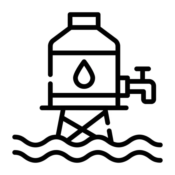 Tanque Gasolina Icono Web — Archivo Imágenes Vectoriales