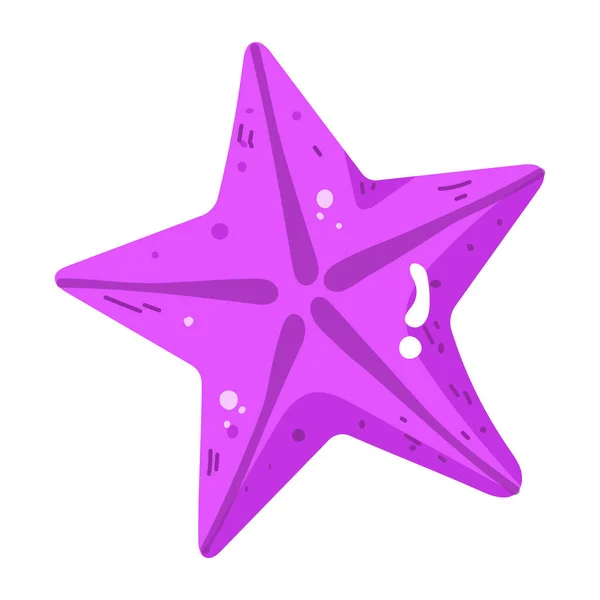 Ikona Rozgwiazdy Kreskówka Gwiazdy Wektorowe Ikony Projektowania Stron Internetowych Izolowane — Wektor stockowy