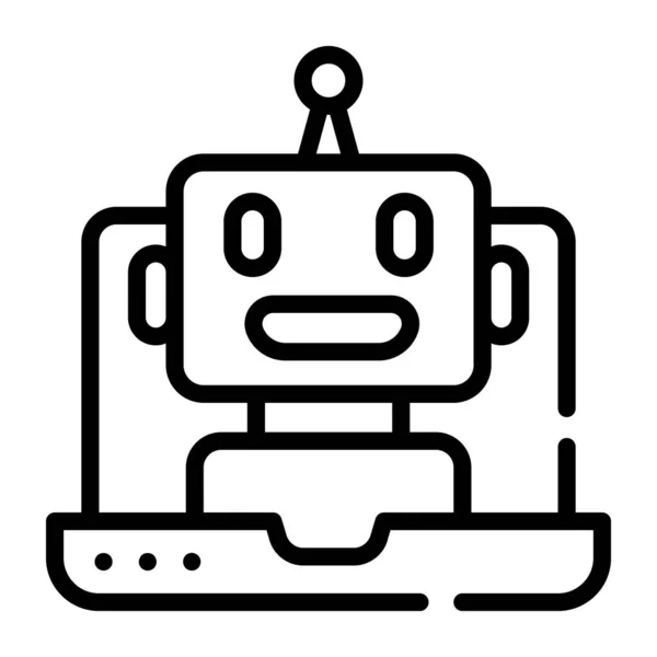 Icône Robot Illustration Schématique Des Icônes Vectorielles — Image vectorielle