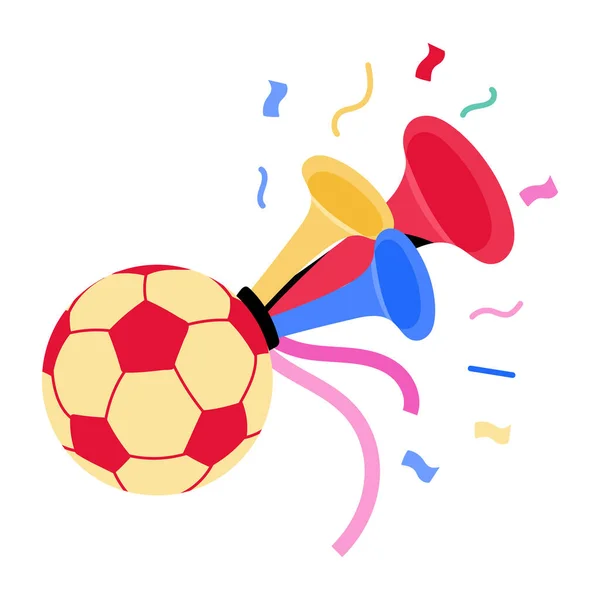 Soccer Ball Trophy Vector Illustration — Stock Vector