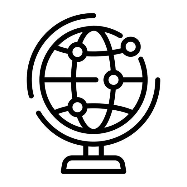Sphère Globale Illustration Simple — Image vectorielle